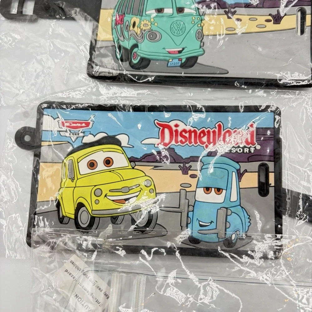 Disneyland Resort Luggage Travel Tag Cars Lot Of 2 W Disney Lanyard Costco Club‎
